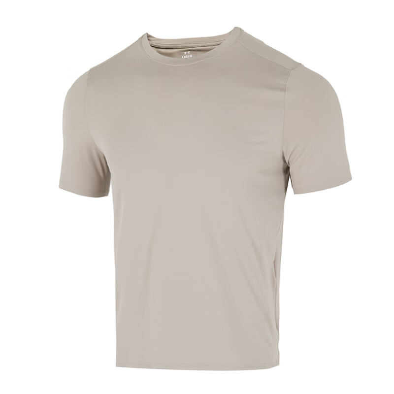 Under Armour T Shirts Men's Khaki Crew Neck Moderate