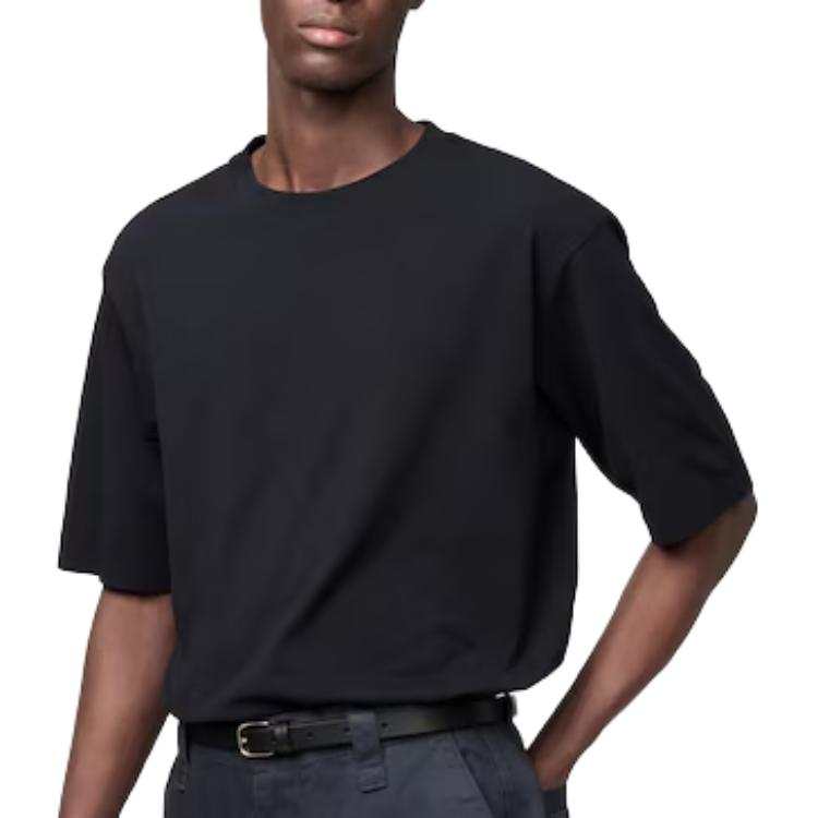 UNIQLO T Shirts Men's Black Crew Neck