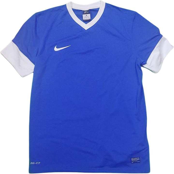 Nike Nike Dri Fit T Shirts Men's Blue Crew Neck Moderate Straight Fit