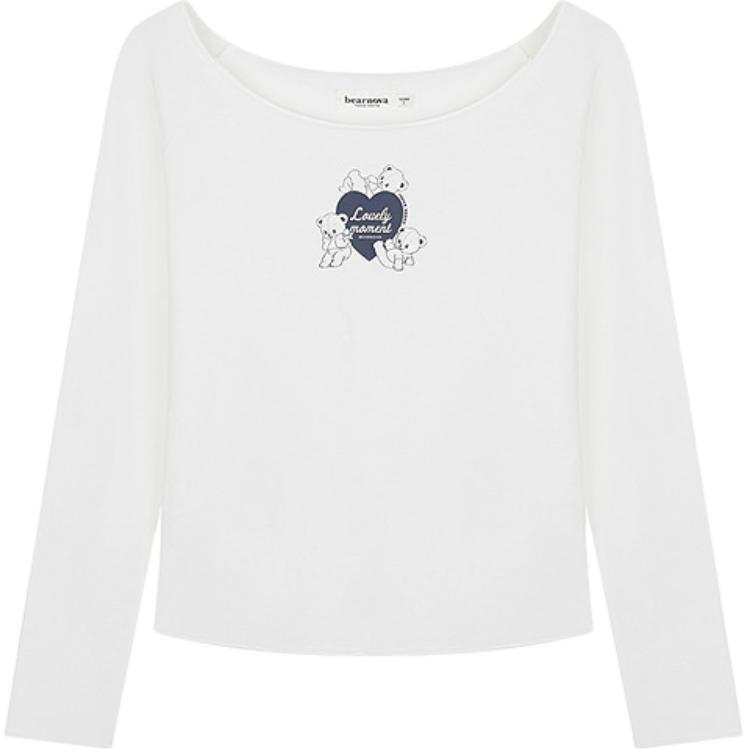 Teenie Weenie T Shirts Women's Boat Neck Moderate Straight Fit