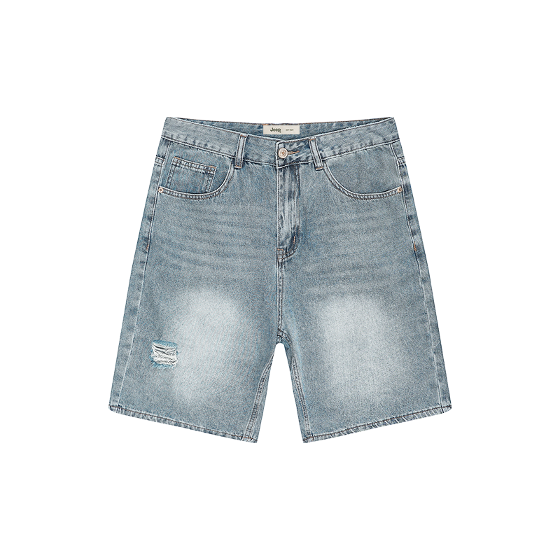 Jeep Horseback Riding Fashion Sports Collection Denim Shorts Unisex