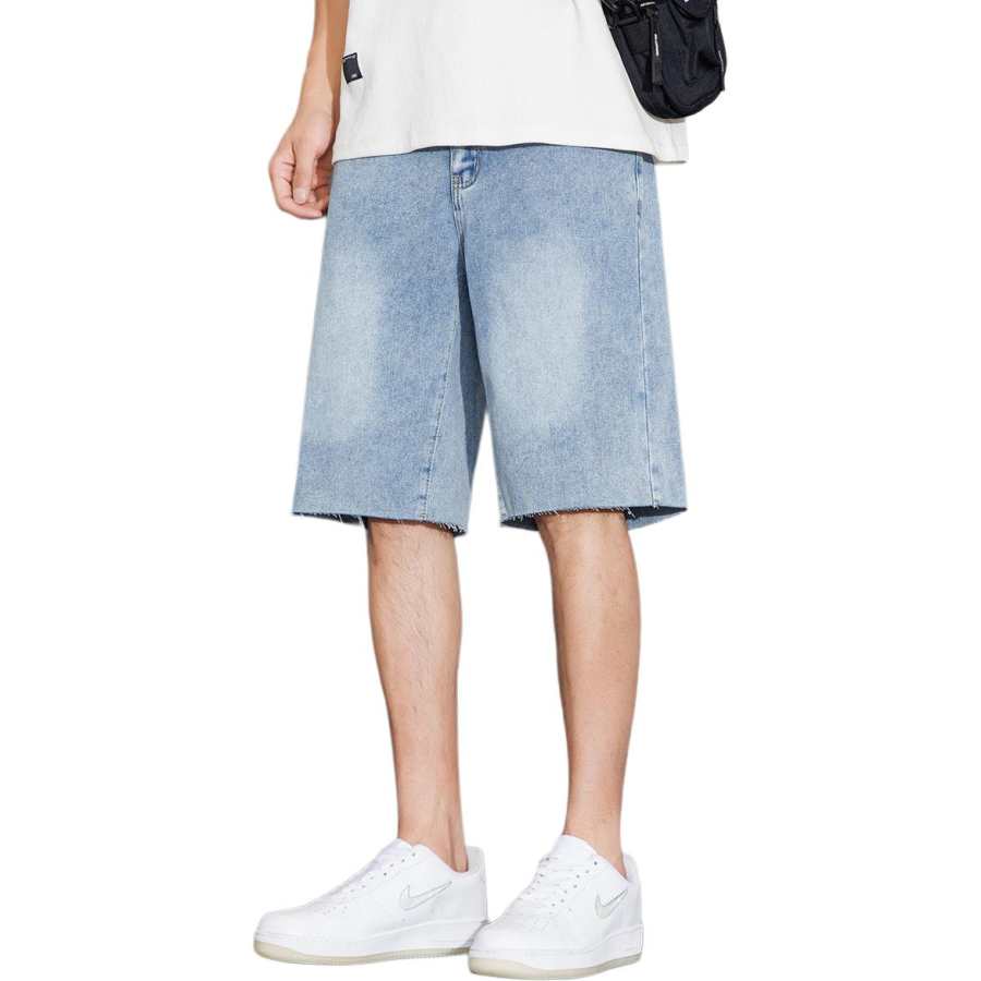 Tonlion Denim Shorts Men's Light Blue
