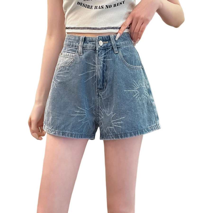Tonlion Denim Shorts Women's Blue Moderate Other