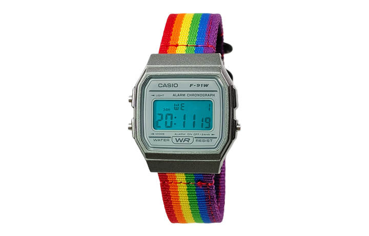 CASIO CASIO Custom Collection Quartz Movement Nylon Strap Watch Unisex Gray Dial