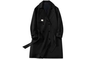 FORHUG Trench Coats Unisex Lapel Moderate Other