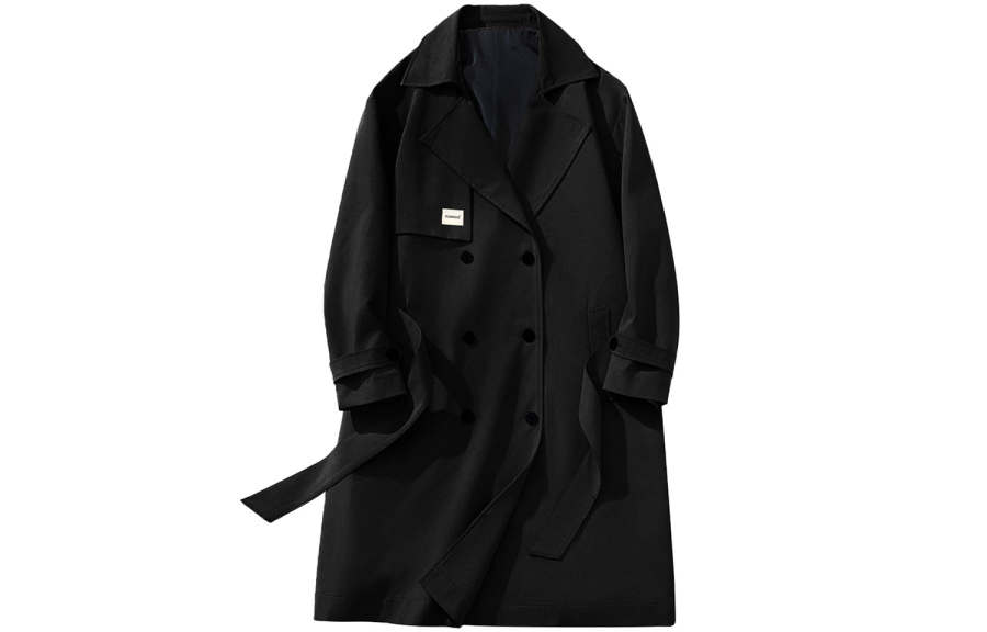 FORHUG FORHUG Trench Coats Unisex Lapel Moderate Other