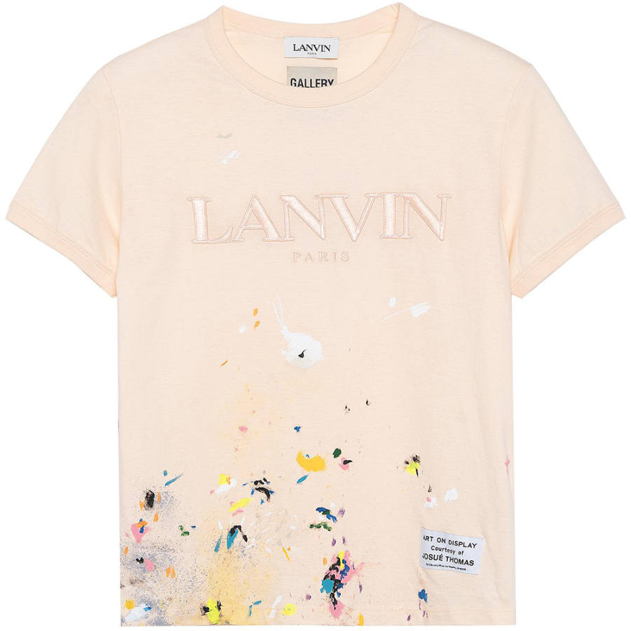 Lanvin Gallery Dept. X Lanvin Women's Short Sleeve Embroidered T Shirt 'Multicolor'