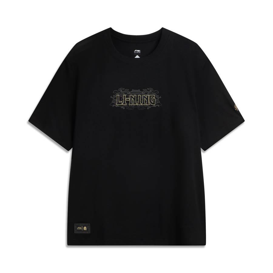 Li-Ning Li Ning x GUGONG,LIANMINGKUAN China Culture Collection T Shirt Men's Black