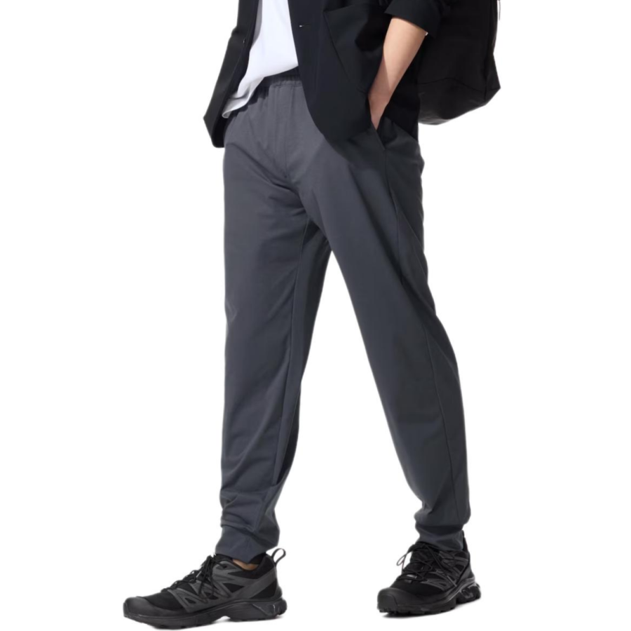 UNIQLO Knitted Sweatpants Men's Dark Gray