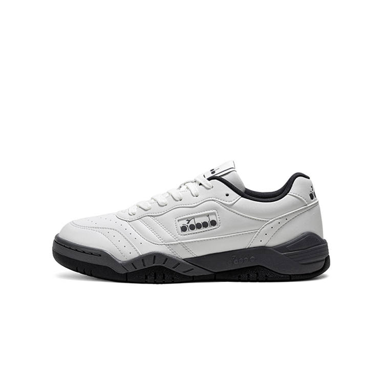 Diadora Action Racer Abrasion Resistant Breathable Height Increasing Low top Casual Shoes Unisex White Black