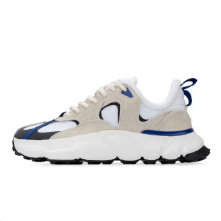 AFTER SCHOOL SPECIAL Mesh Abrasion Resistant Height Increasing Low top Chunky Sneakers Men's White Gray Blue