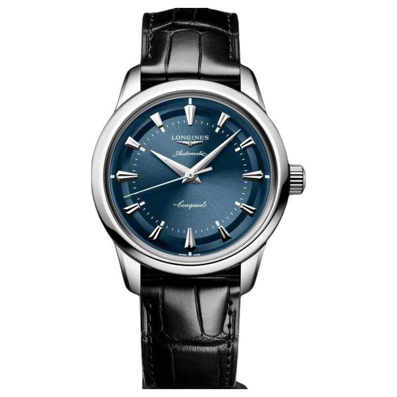 LONGINES Kangxi Retro Collection Automatic Mechanical Movement 50m Waterproof Unisex Watch 38mm Blue Dial