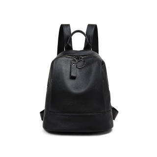 LAORENTOU Top Grain Cow Leather Backpack Regular Women's Multicolor
