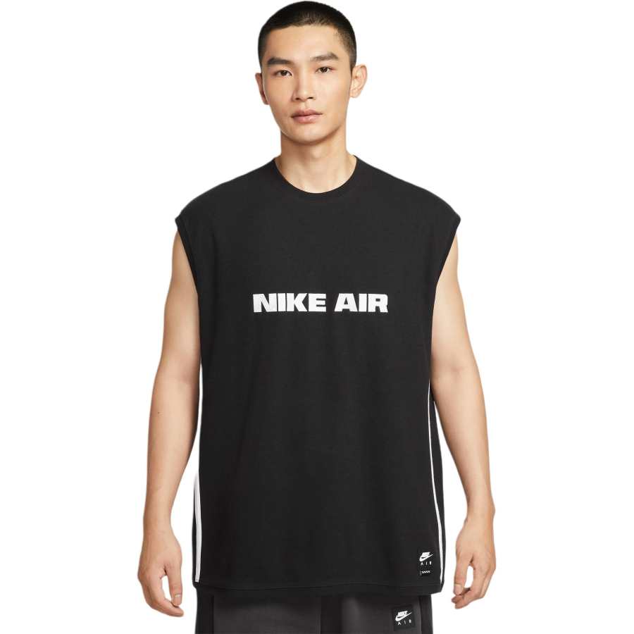 Nike Nike Air Tank Tops Men's Black/White/White Crew Neck Moderate Straight Fit