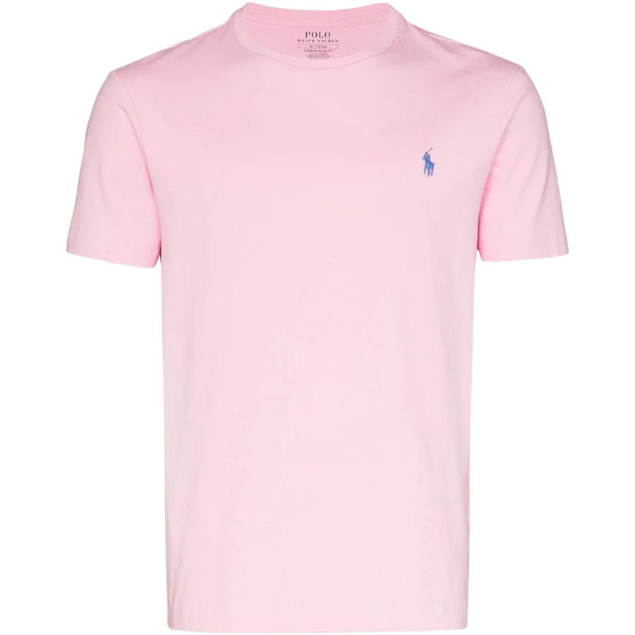 Polo Ralph Lauren SS22 T Shirt Custom Slim Fit Men's Pink