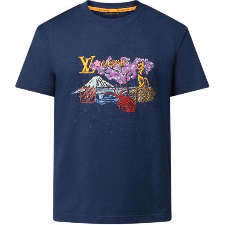 LOUIS VUITTON LOUIS VUITTON Embroidered T Shirt