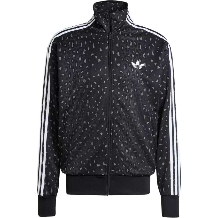 Adidas Originals leopard-print zip-up sweatshirt