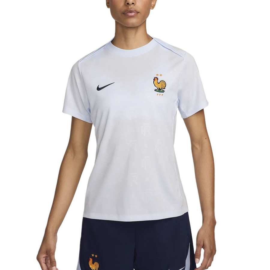 Nike Nike France National Team FFF Academy Pro Away Soccer Jersey Women's Half Blue/Black Blue