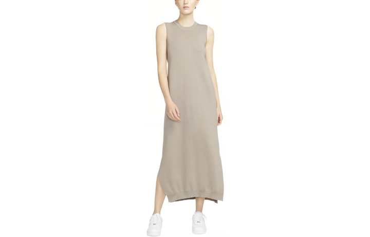 Nike Nike Sleeveless Dresses Women's Stone Color Crew Neck Moderate Long