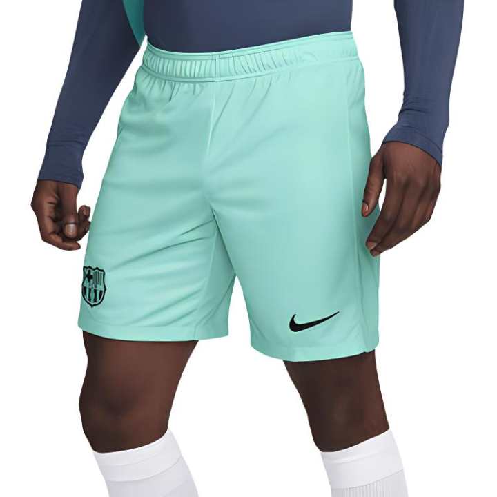 Nike Nike Dri FIT Sport F.C. Barcelona 2023/24 Stadium Third Soccer Bottom Men's Light Green/Black