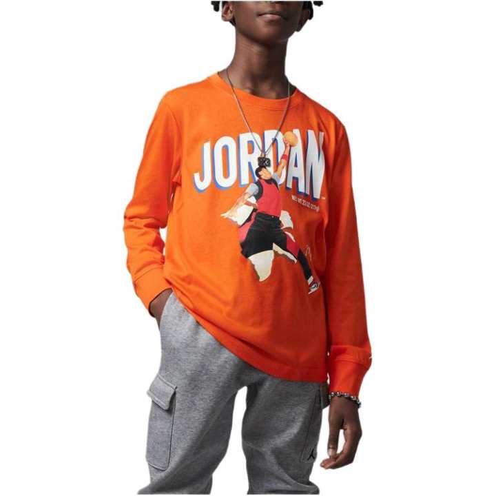 Jordan Jordan Kids T Shirts Crew Neck Moderate