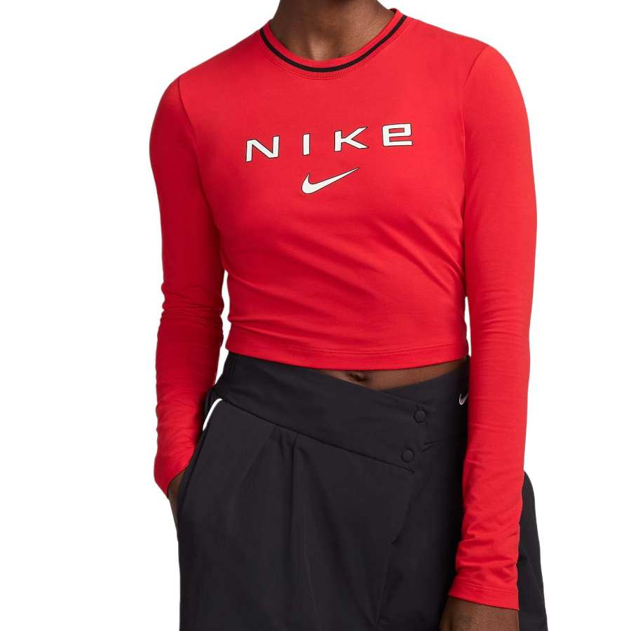 Nike Nike Sportswear Chill Knit Women's Slim Long-Sleeve Cropped Graphic Tee