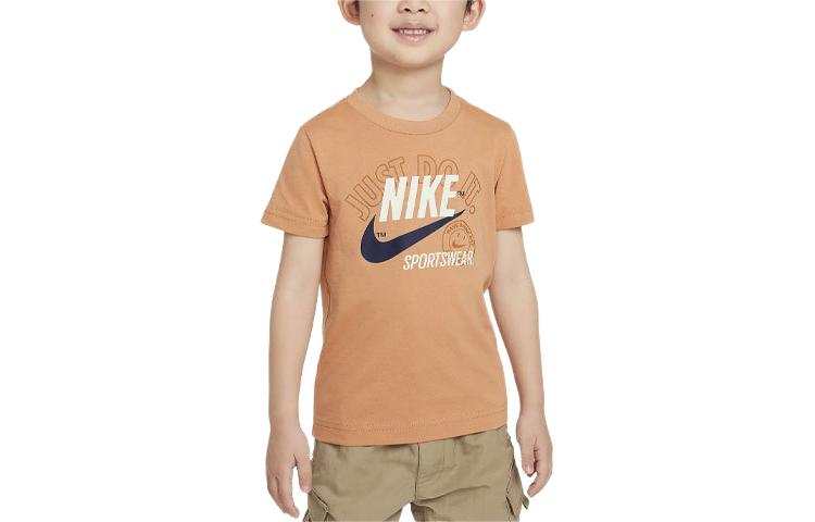 Nike Nike Retro Sportswear T Shirt Amber Brown Infant And Toddler