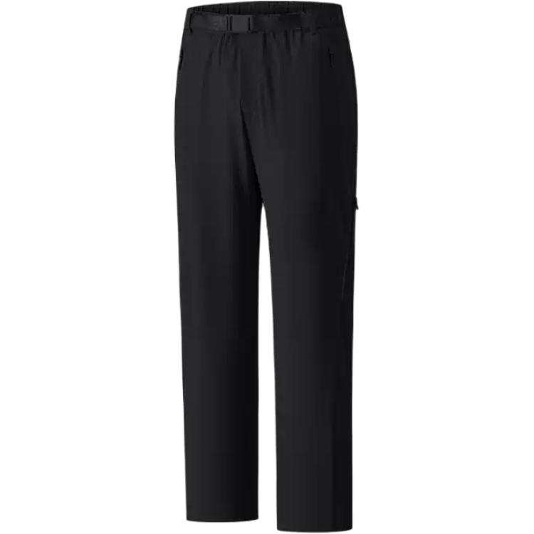 ANTA Casual Pants Men's Black Moderate Straight Fit Pants