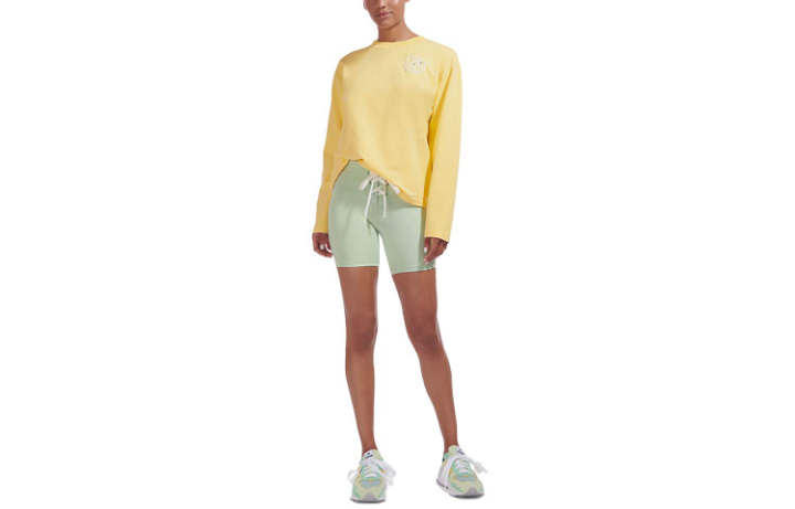 New Balance New Balance X Staud Sweatshirts Women's Light Yellow Crew Neck Moderate Regular
