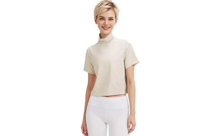 Lululemon T Shirts Women's Turtleneck Moderate Straight Fit