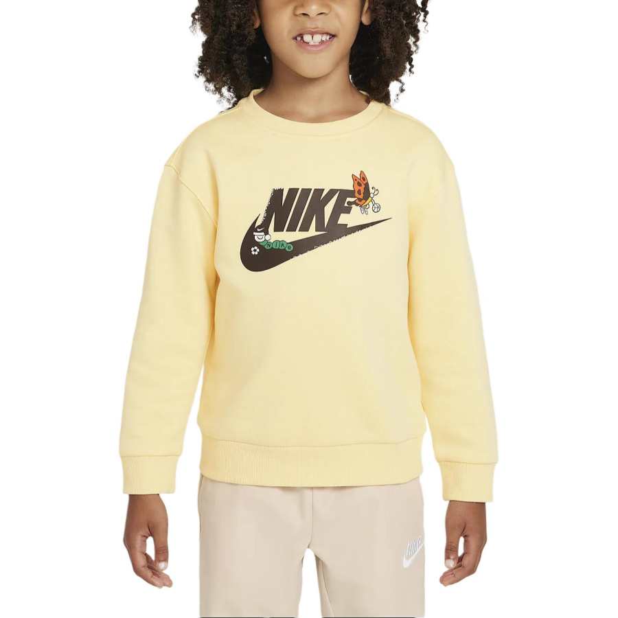 Nike Nike Sweatshirt Sportswear Club Soft Yellow Children Aged 3 7 Years Old