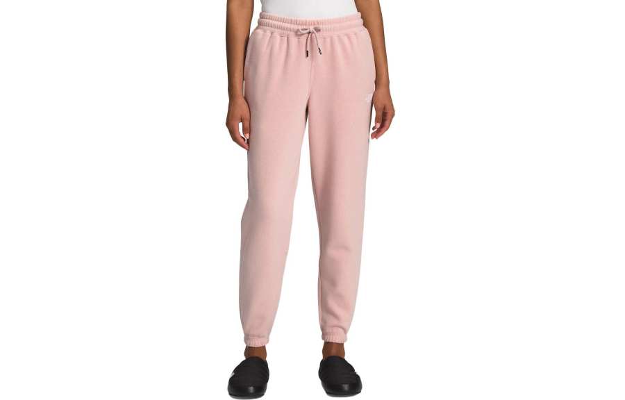 THE NORTH FACE Knitted Sweatpants Women's Pink Moderate Cuffed Pants