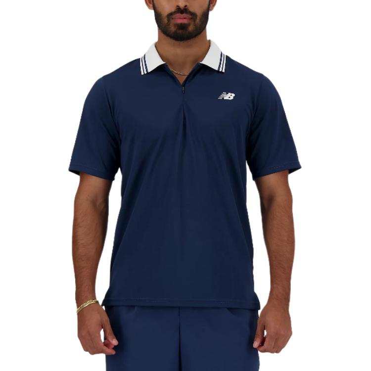 New Balance New Balance Polo Shirt Men's Marine Blue