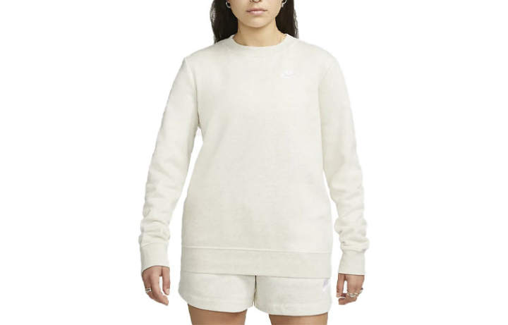 Nike Nike Sweatshirts Women's White Crew Neck Moderate Regular