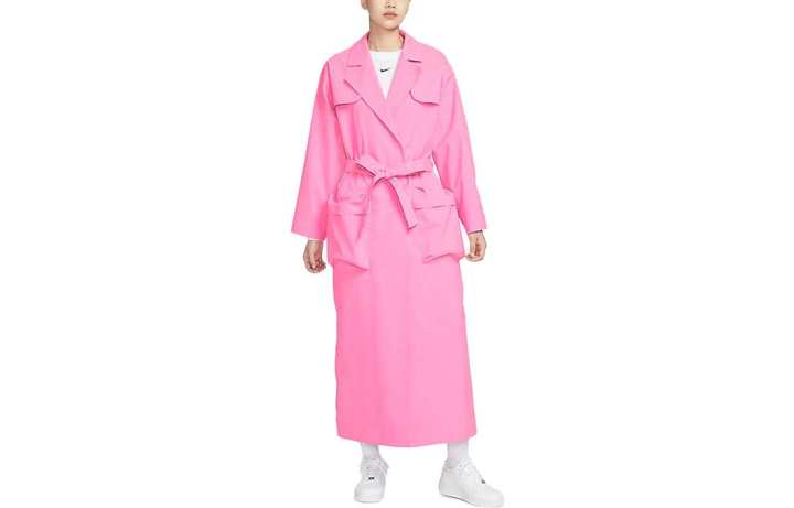 Nike Nike Trench Coats Women's Pink Lapel Moderate