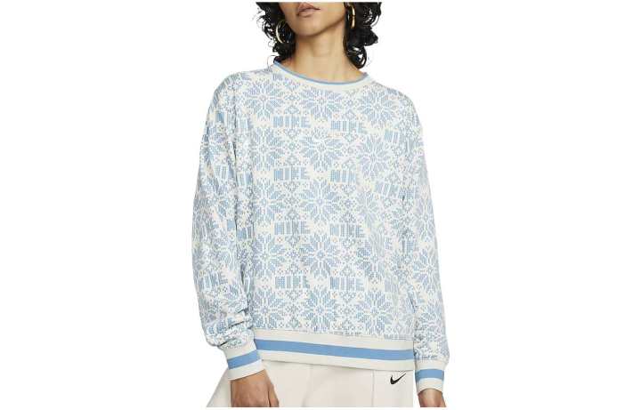 Nike Nike Sweatshirts Women's Blue Crew Neck Moderate Regular