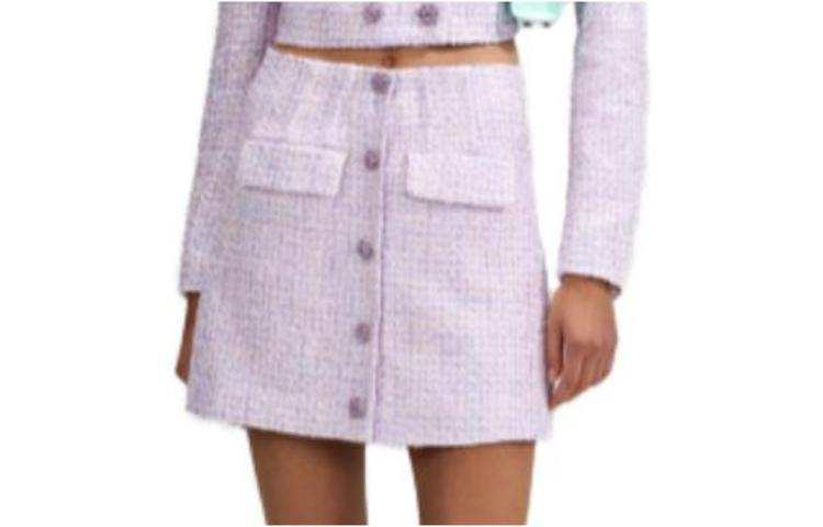 Self-portrait Self portrait A Line Knitted Mini Skirt
