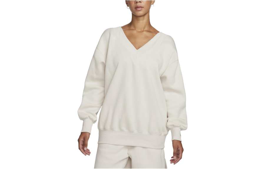 Nike Nike Sweatshirts Women's Ecru V Neck Moderate Other