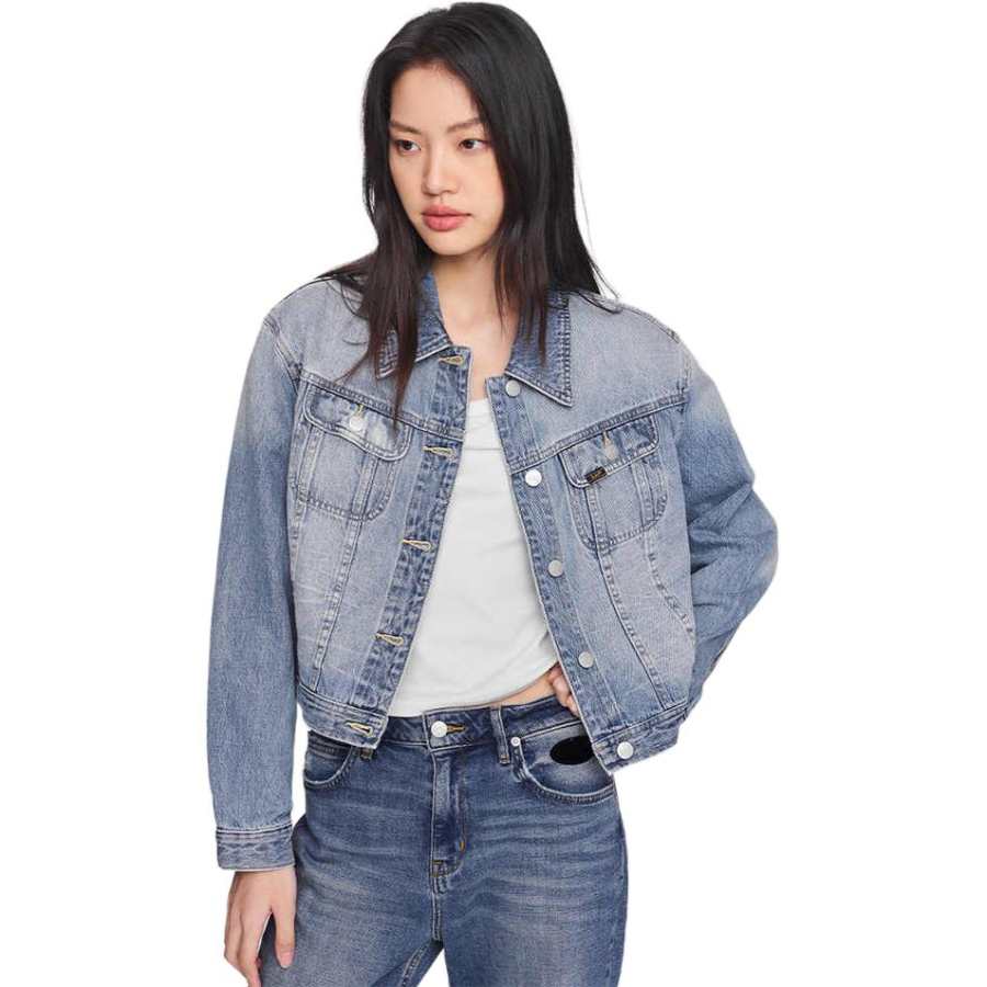 Lee Lee Denim Jacket Women's Light Blue