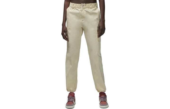 Jordan Jordan Knitted Sweatpants Women's Ecru Moderate Cuffed Pants
