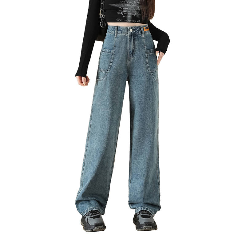 BALENO Jeans Women's Blue Moderate Wide Leg Pants