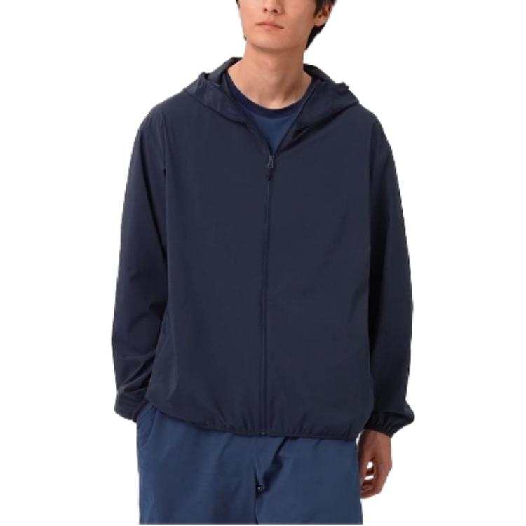 UNIQLO Parka Coat Men's Marine Blue