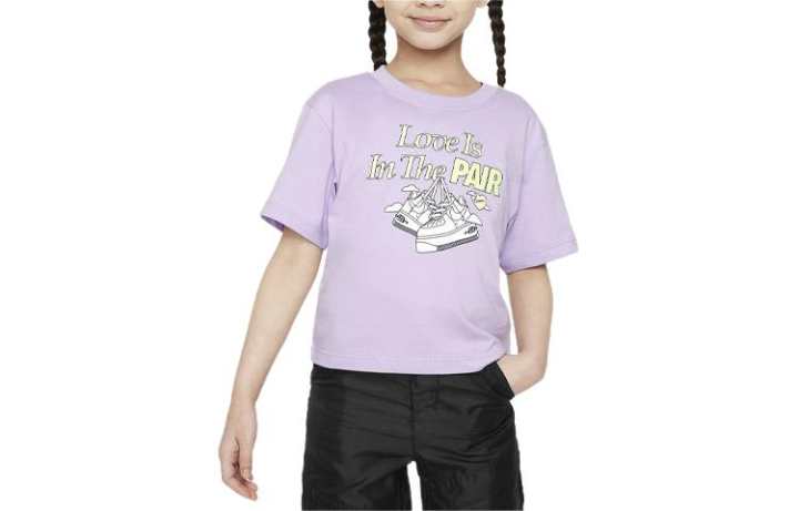 Nike Nike T Shirt Sweet Swoosh Light Purple Kids'