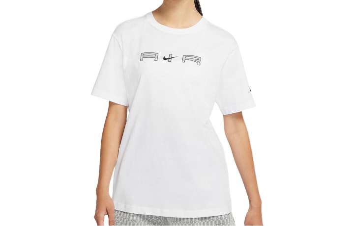 Nike Nike T Shirts Women's White Crew Neck Moderate Straight Fit