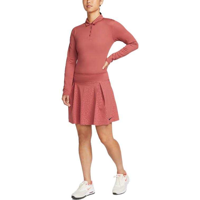 Nike Nike Polo Shirts Women's Canyon Red Polo Collar Moderate Straight Fit