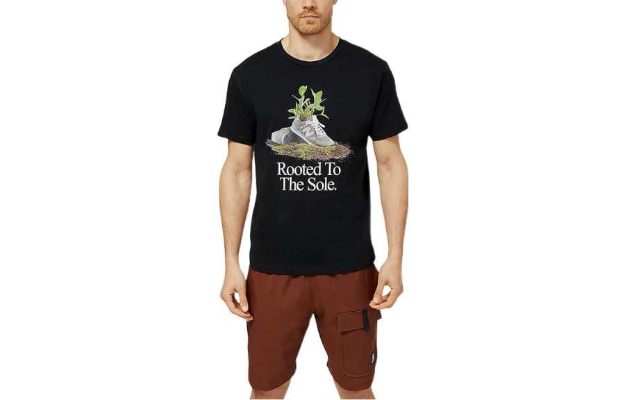New Balance New Balance Rooted To The Sole T Shirt Men's Black