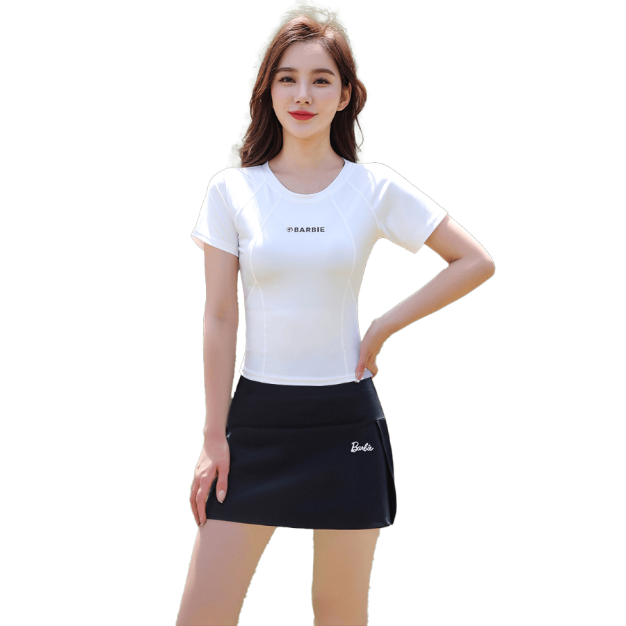 Barbie Fitness Sets Women's Crew Neck Thin