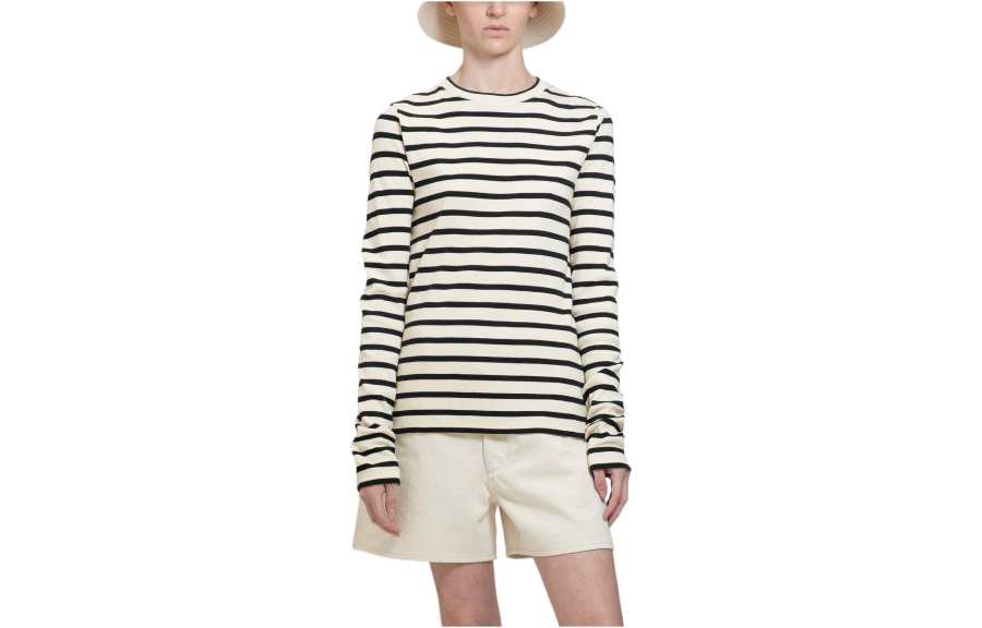 JIL SANDER Long sleeve Striped T shirt