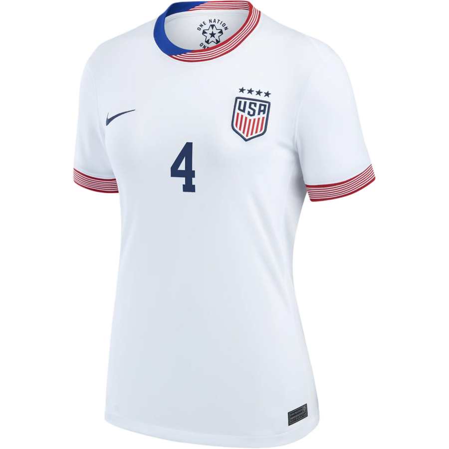 Nike Nike United States National Team Naomi Girma USWNT Stadium Away Soccer Jersey Women's White
