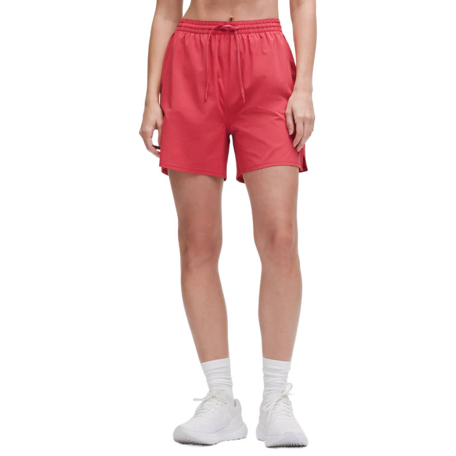 Lululemon Pace Rival Collection High Rise Sports Shorts Women's Desert Red